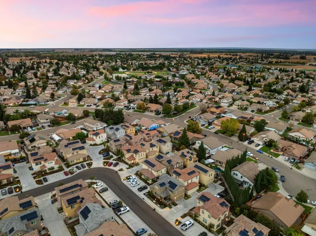 an aerial view of residential houses
