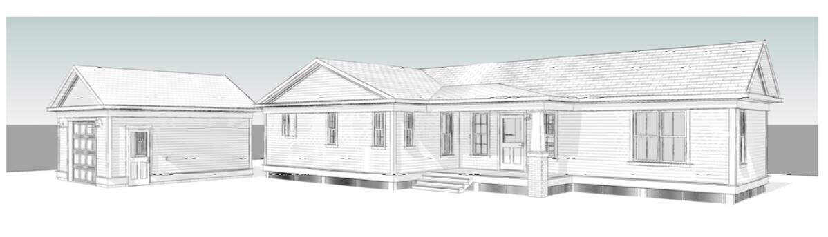 a view of a living room with a large window