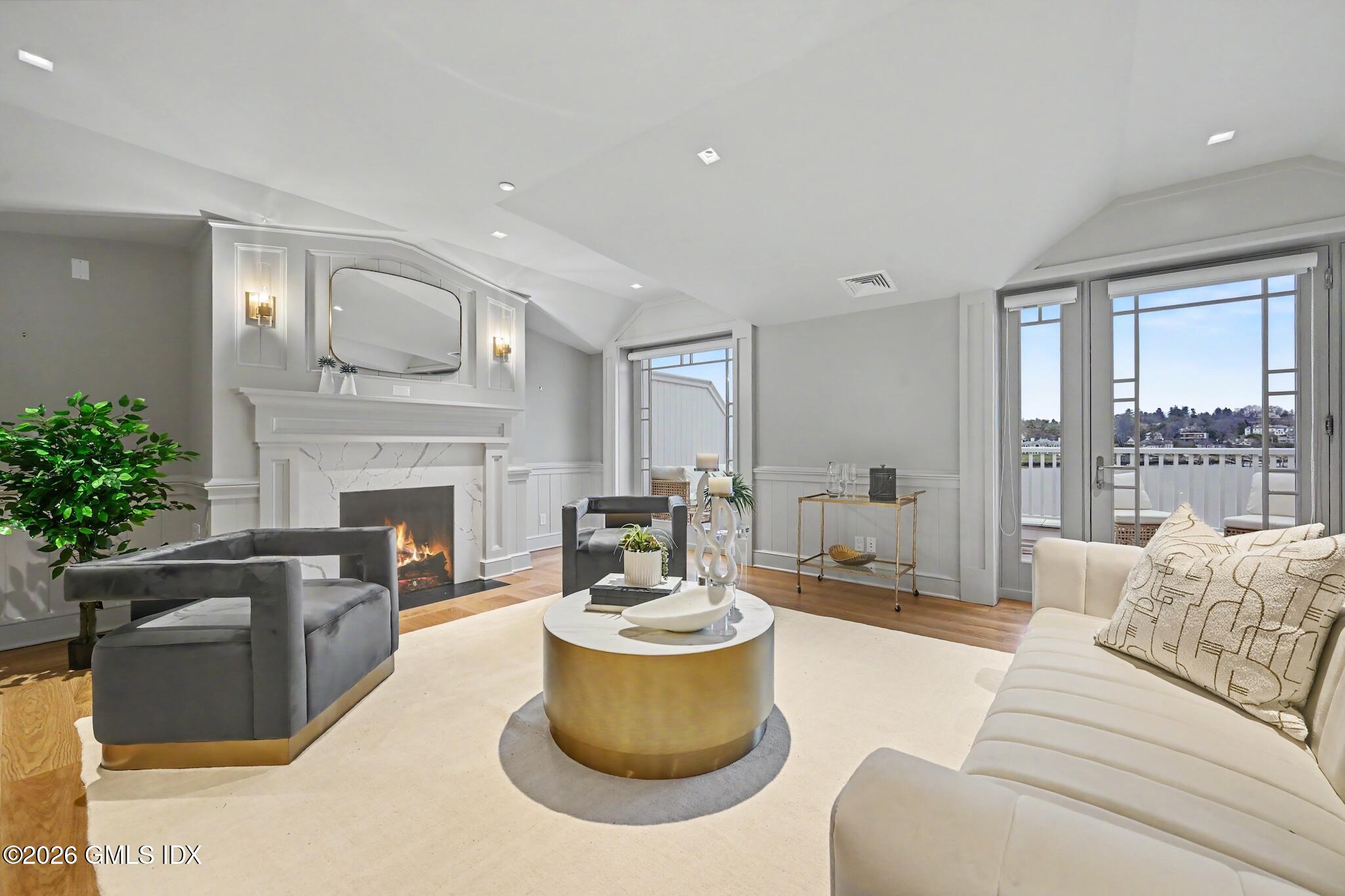702 Steamboat Road, Unit 6 Greenwich, CT 06830 - Photo 4 of 45 Living Room with View