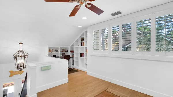 a very nice looking room with a large window