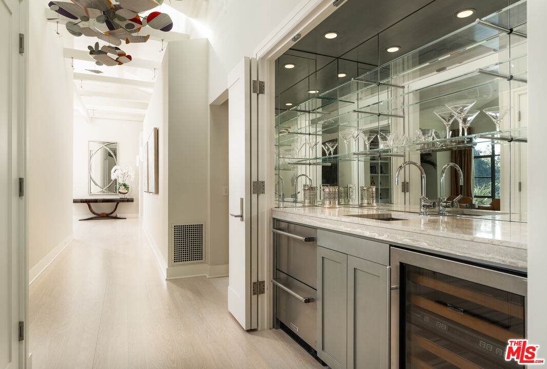 796 Hot Springs Road Montecito, CA 93108 - Photo 18 of 47 a bathroom with a sink and mirror