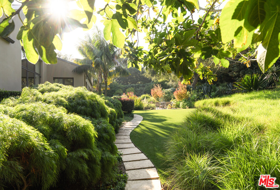 796 Hot Springs Road Montecito, CA 93108 - Photo 4 of 47 a view of a yard with plants