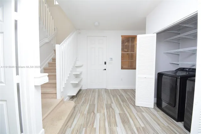 a view of wooden floor in a room