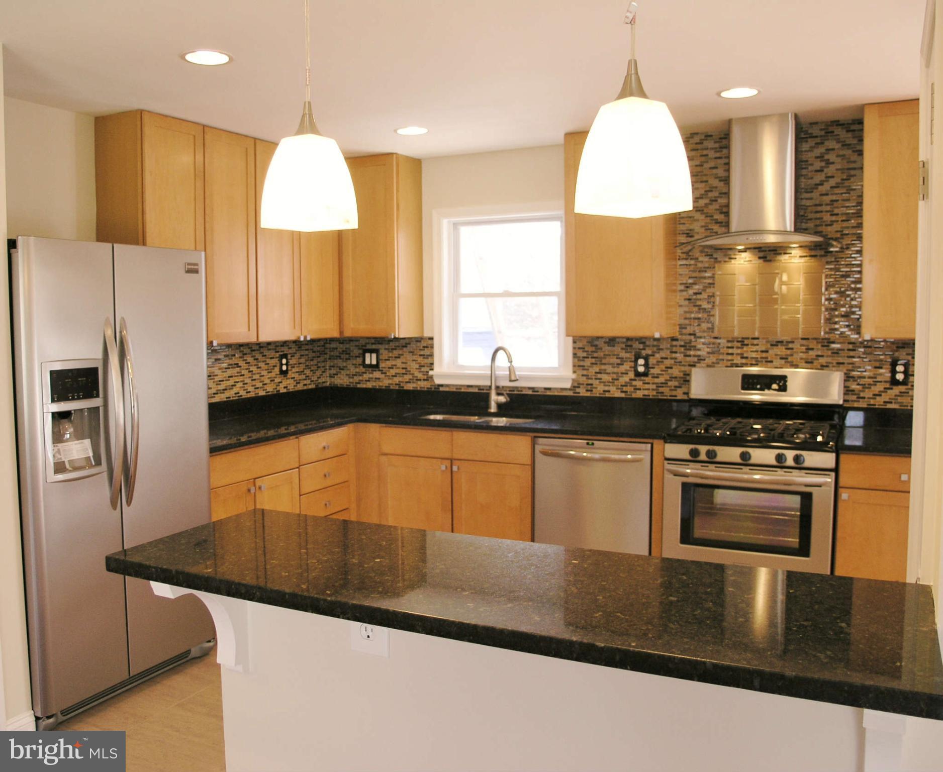 2011 Cascade Road Silver Spring, MD 20902 - Photo 8 of 24 a kitchen with stainless steel appliances granite countertop a sink a stove and refrigerator