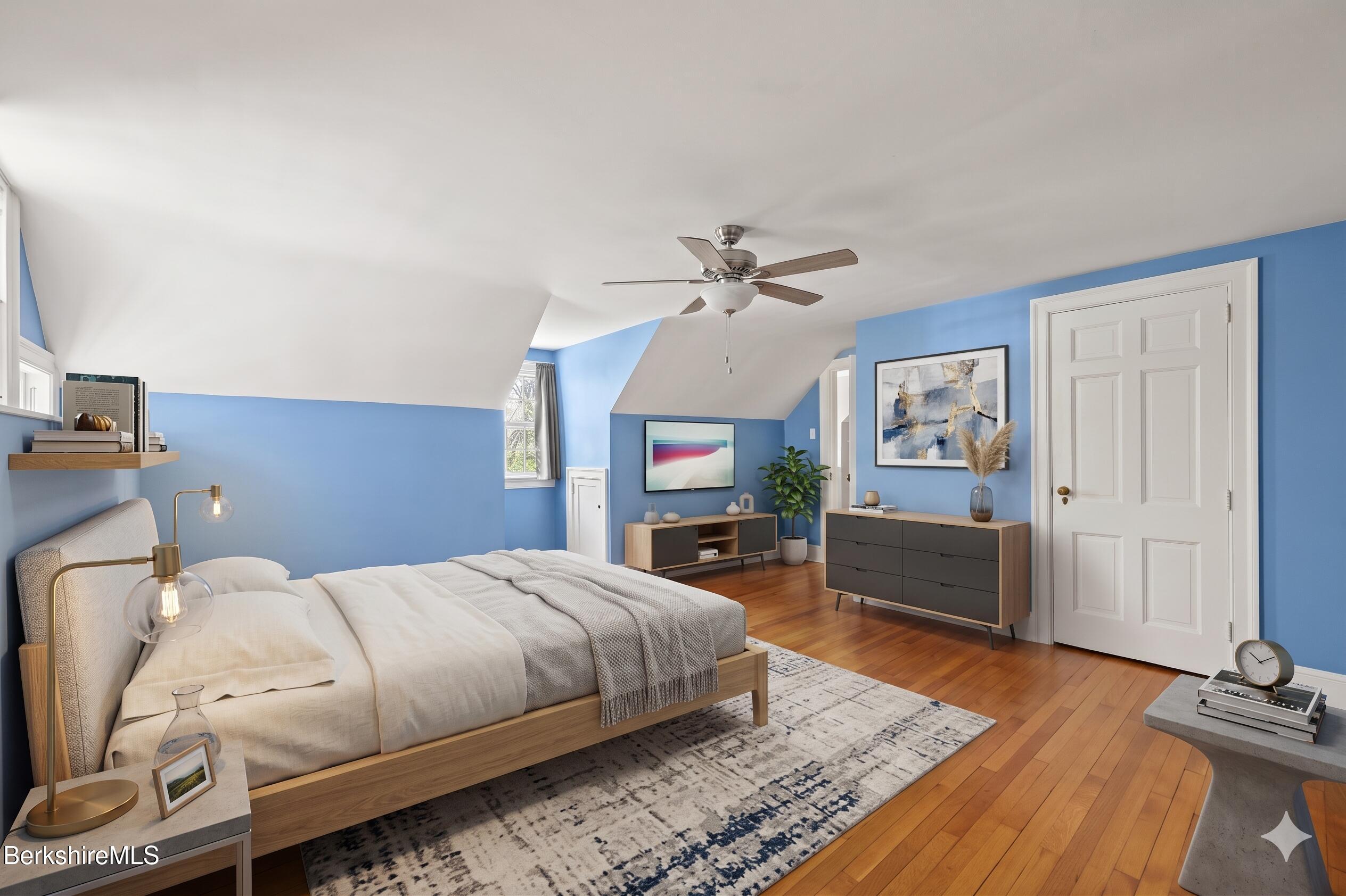 100 South Prospect Street Lee, MA 01238 - Photo 29 of 46 a bedroom with a bed and a view of kitchen