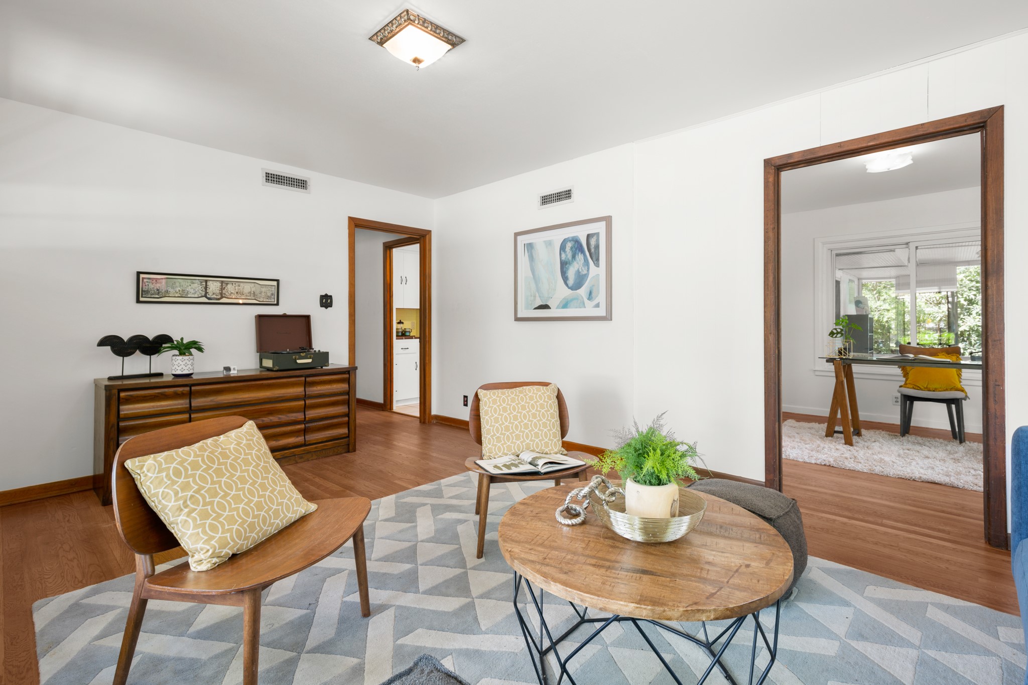 4702 Lasso Path Austin, TX 78745 - Photo 3 of 31 Living area with wood finished floors