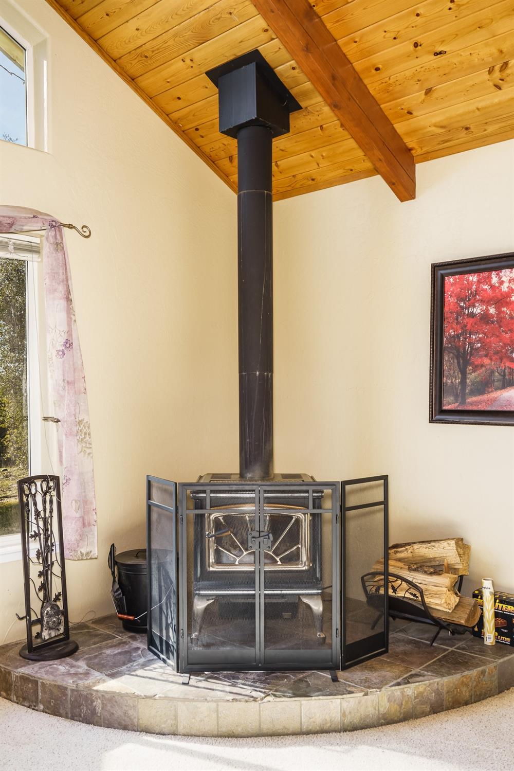 4536 Usona Road Mariposa, CA 95338 - Photo 12 of 54 Special edition fireplace, lovely, heats entire home on cold winter nights.