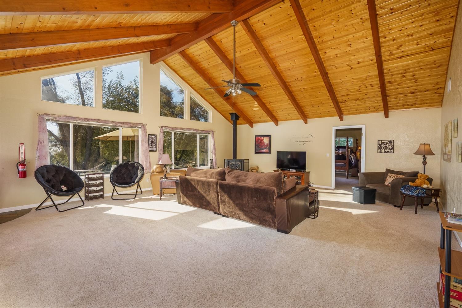 4536 Usona Road Mariposa, CA 95338 - Photo 4 of 54 Home was built with no hallways to maximize living space. Master bedroom is set at opposite end of home for maximum privacy.