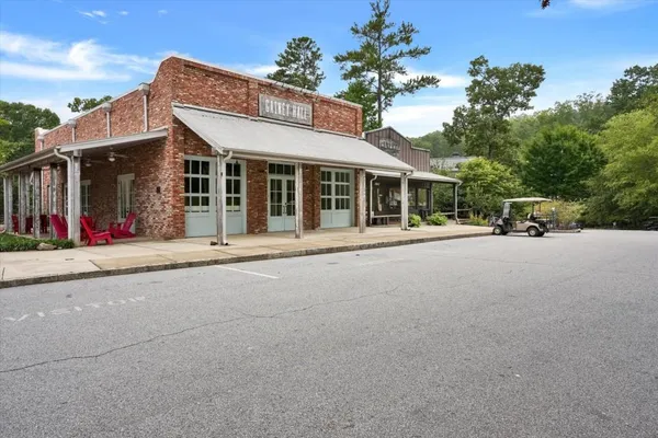 a view of a building with street view