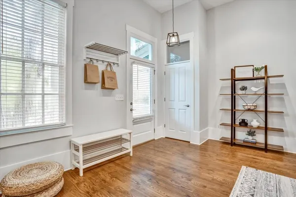 a view of livingroom with furniture and window