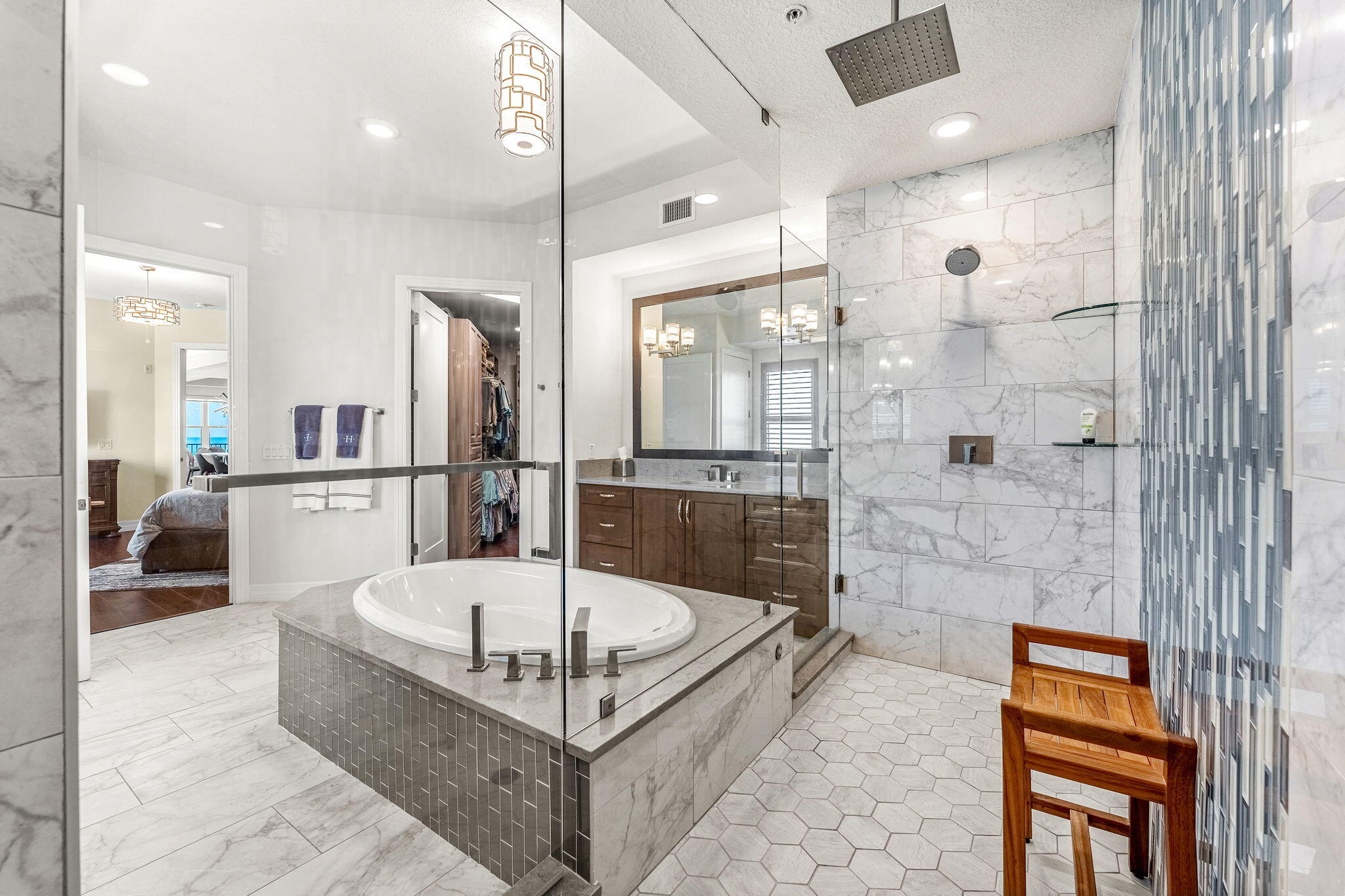 1725 North Hwy A1A, Unit 401 Indialantic, FL 32903 - Photo 15 of 39 a bathroom with a tub and shower