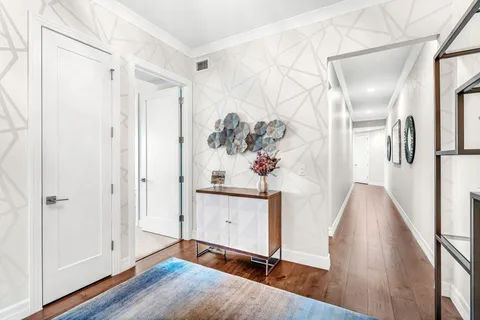 a view of city from a balcony