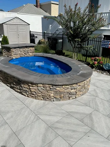 a view of outdoor space yard and swimming pool