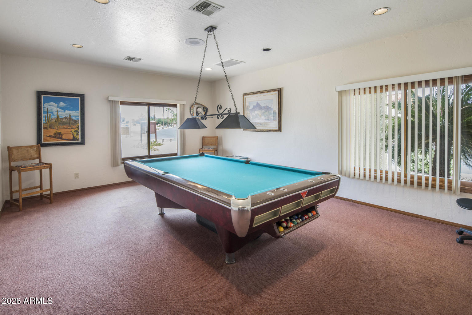 542 South Higley Road, Unit 54 Mesa, AZ 85206 - Photo 27 of 29 a room with pool table and windows