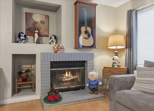 a bedroom with a bed and a closet