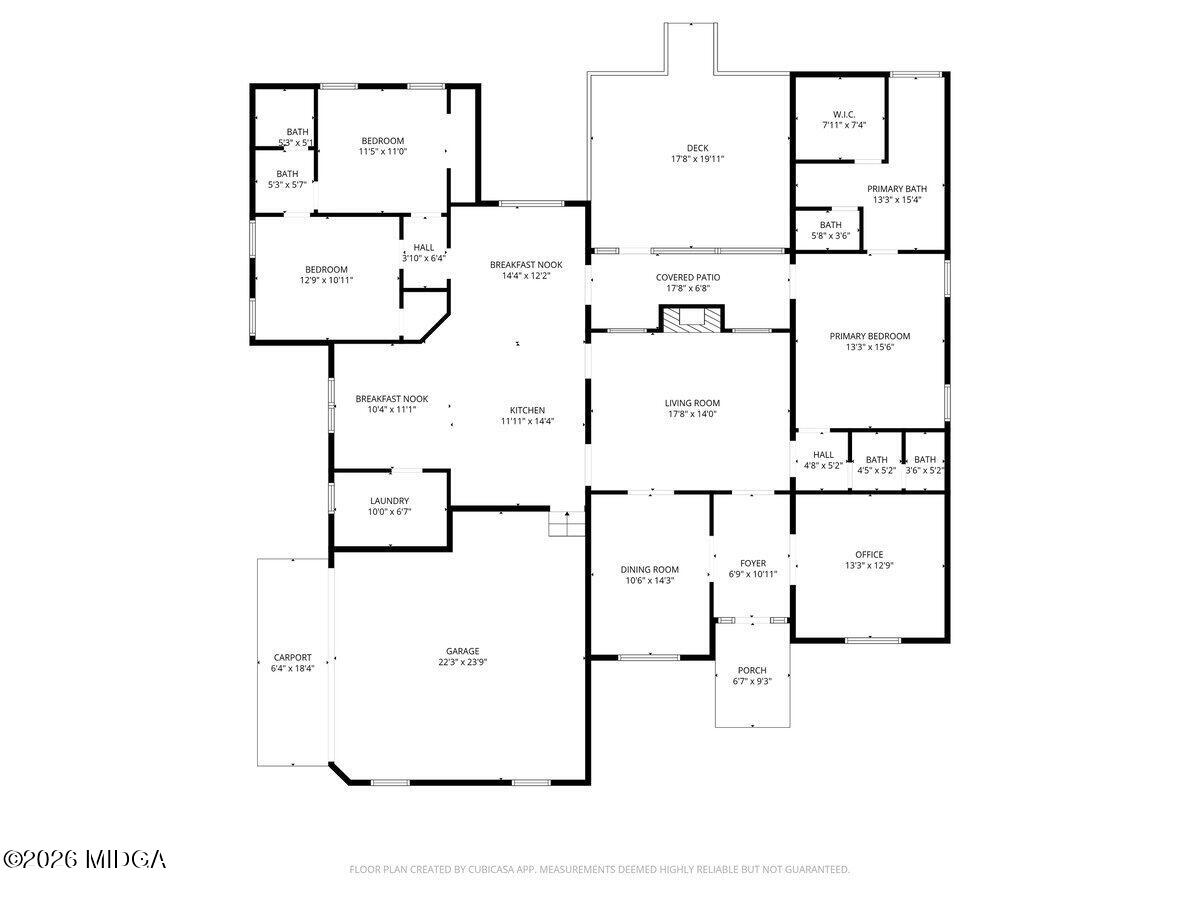 106 Hudson Way Macon, GA 31216 - Photo 35 of 35 Floorplan