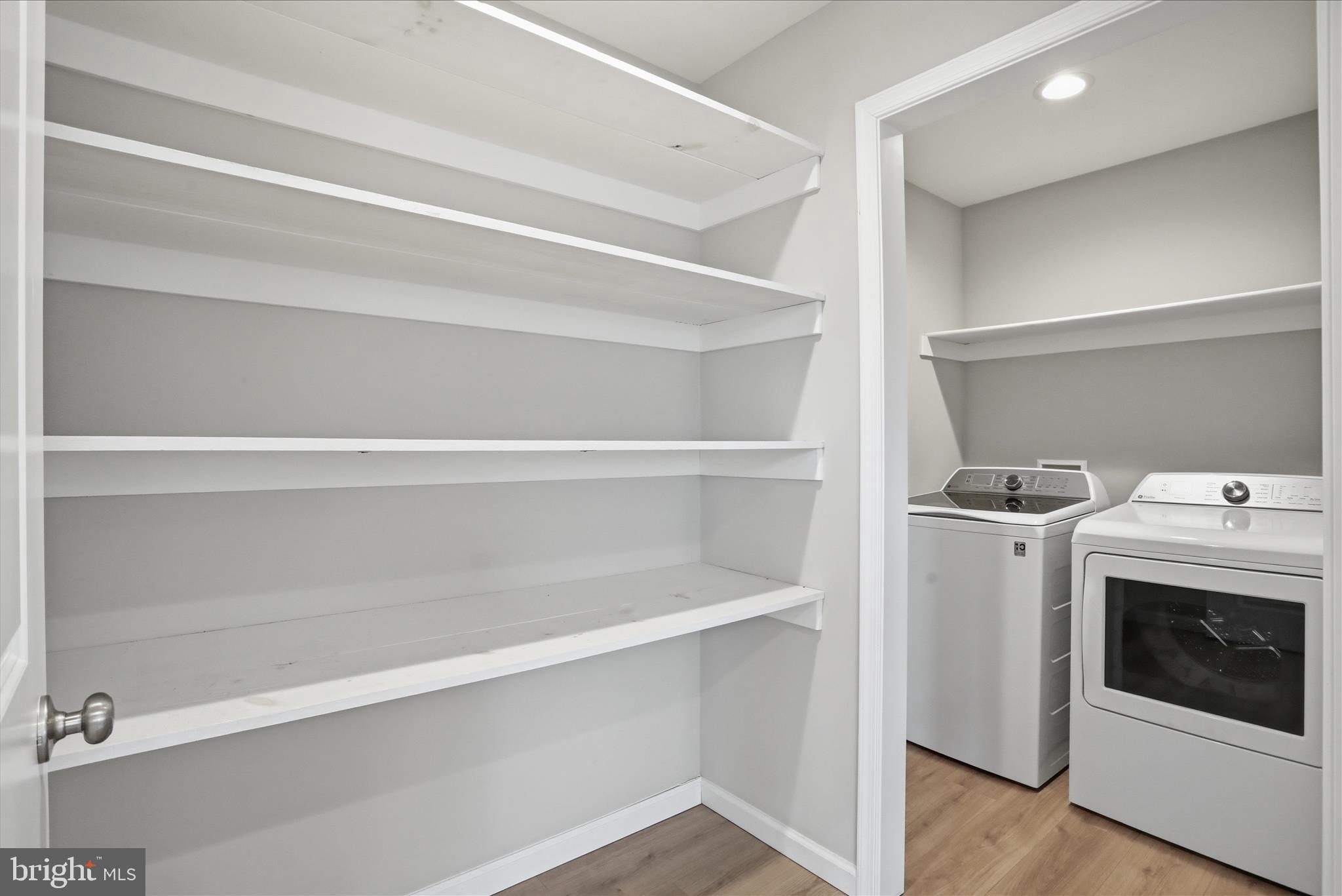 490 Black Twig Road Linden, VA 22642 - Photo 15 of 44 a view of storage and utility room with washer and dryer