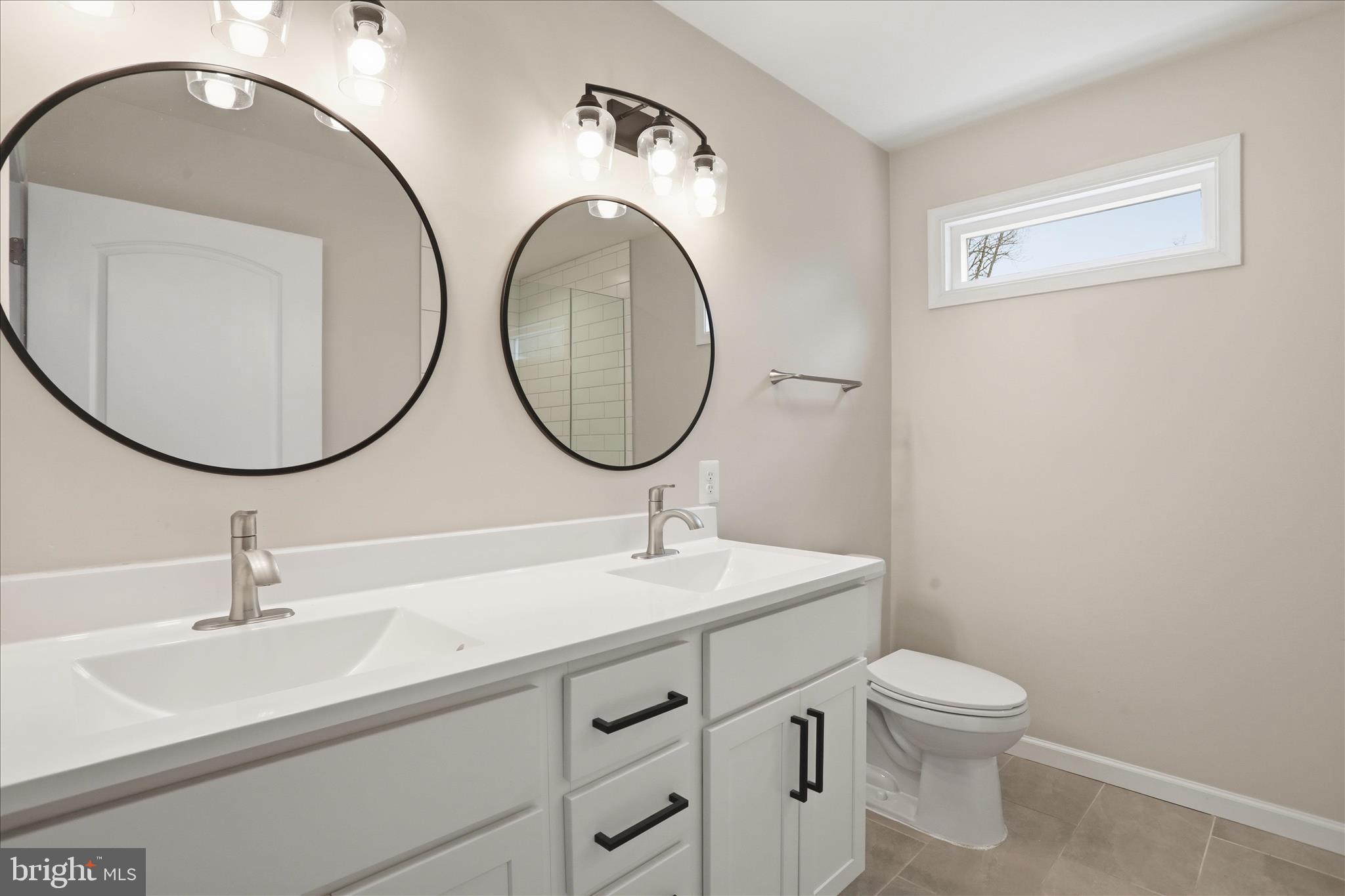 490 Black Twig Road Linden, VA 22642 - Photo 16 of 44 a bathroom with a toilet a sink and a mirror