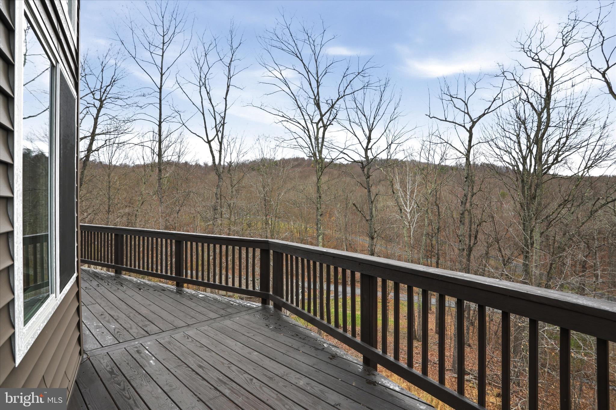 490 Black Twig Road Linden, VA 22642 - Photo 32 of 44 a balcony with wooden floor and fence