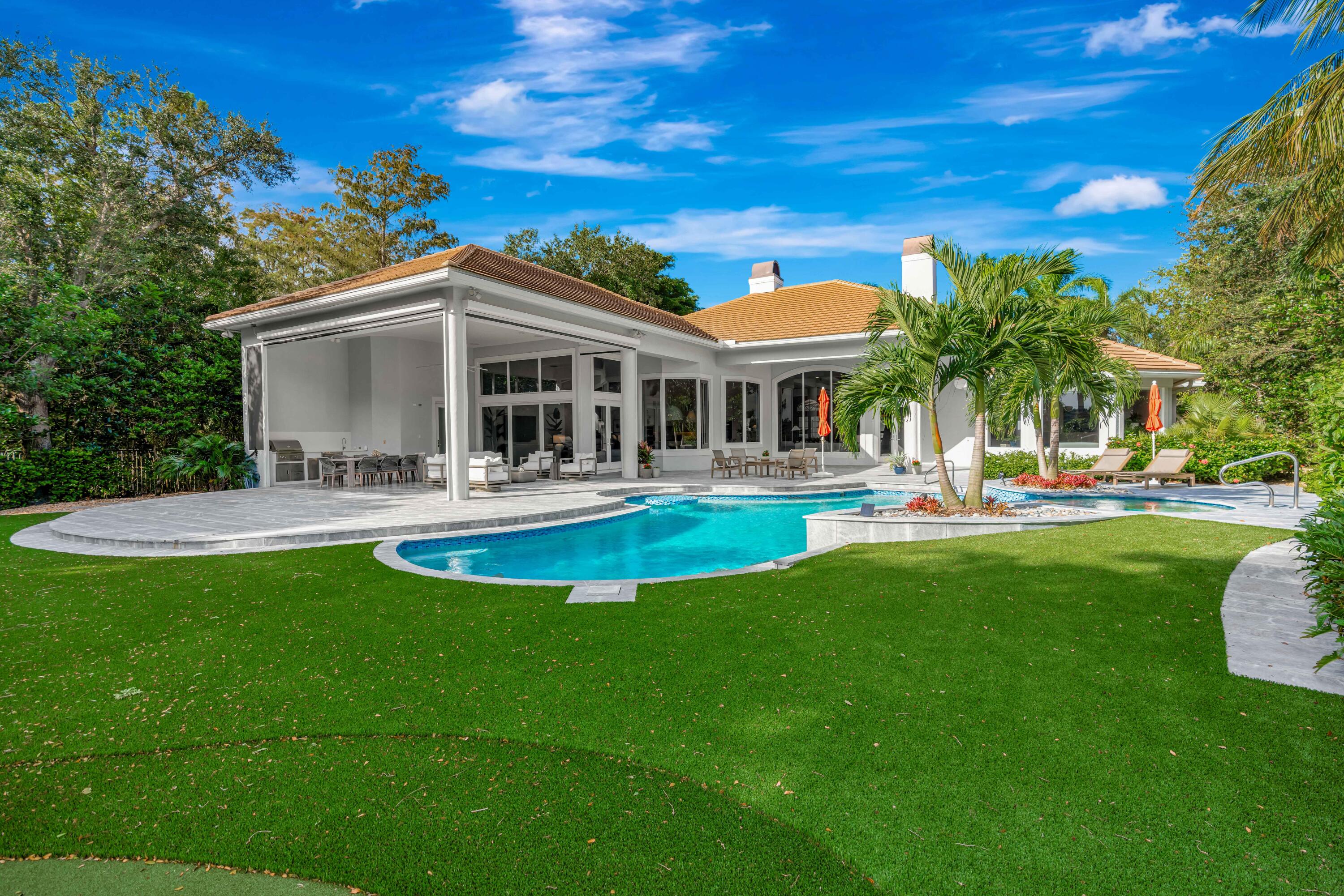 7801 Old Marsh Road Palm Beach Gardens, FL 33418 - Photo 41 of 58 Turfed Back Yard