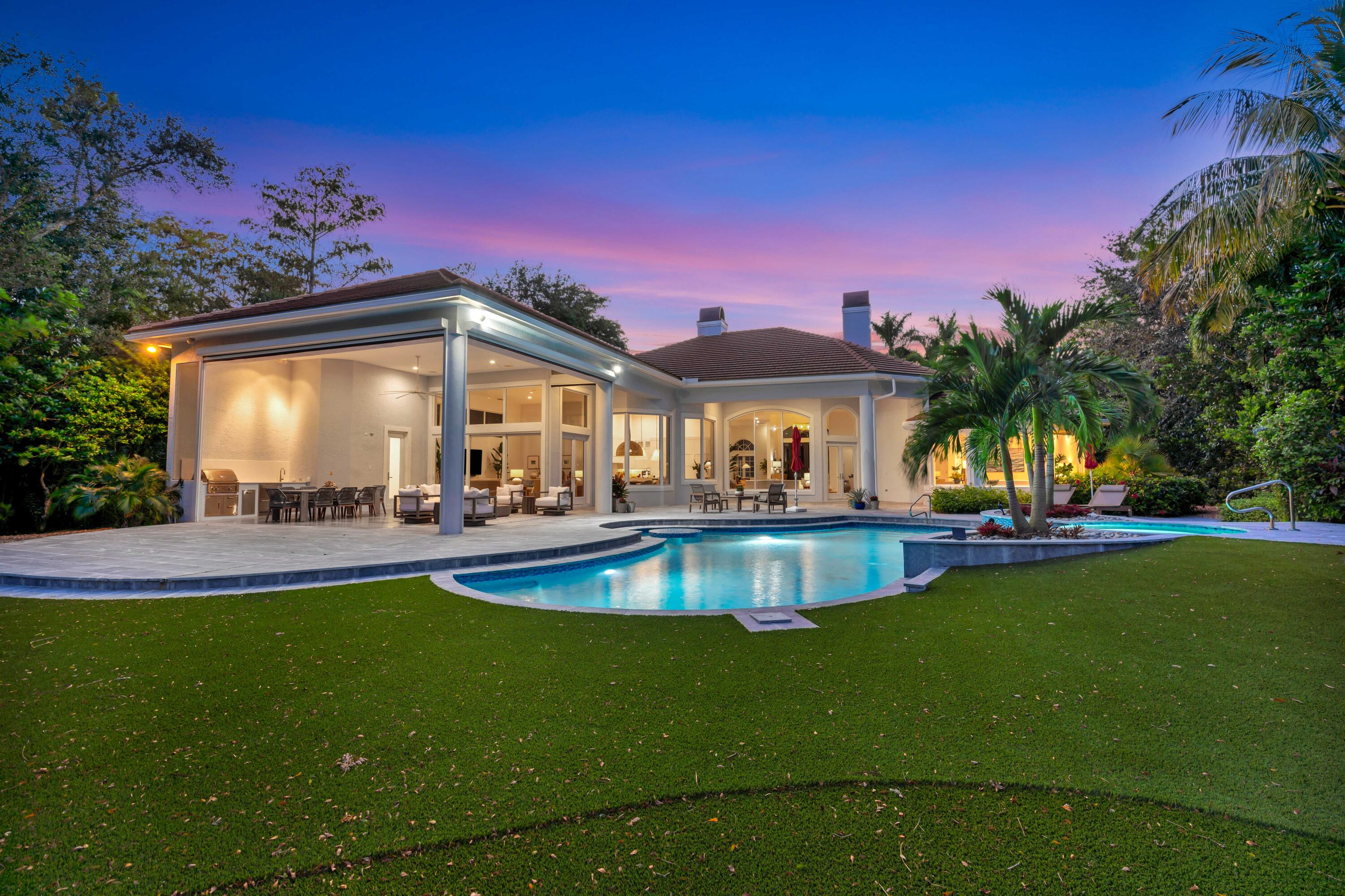7801 Old Marsh Road Palm Beach Gardens, FL 33418 - Photo 55 of 58 Fiberoptic Pool Lighting