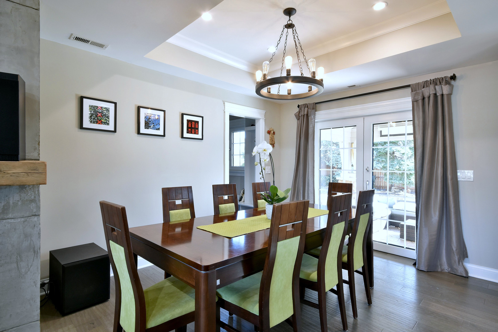 1237 Huber Lane Glenview, IL 60025 - Photo 12 of 49 a view of a dining room with furniture window and wooden floor