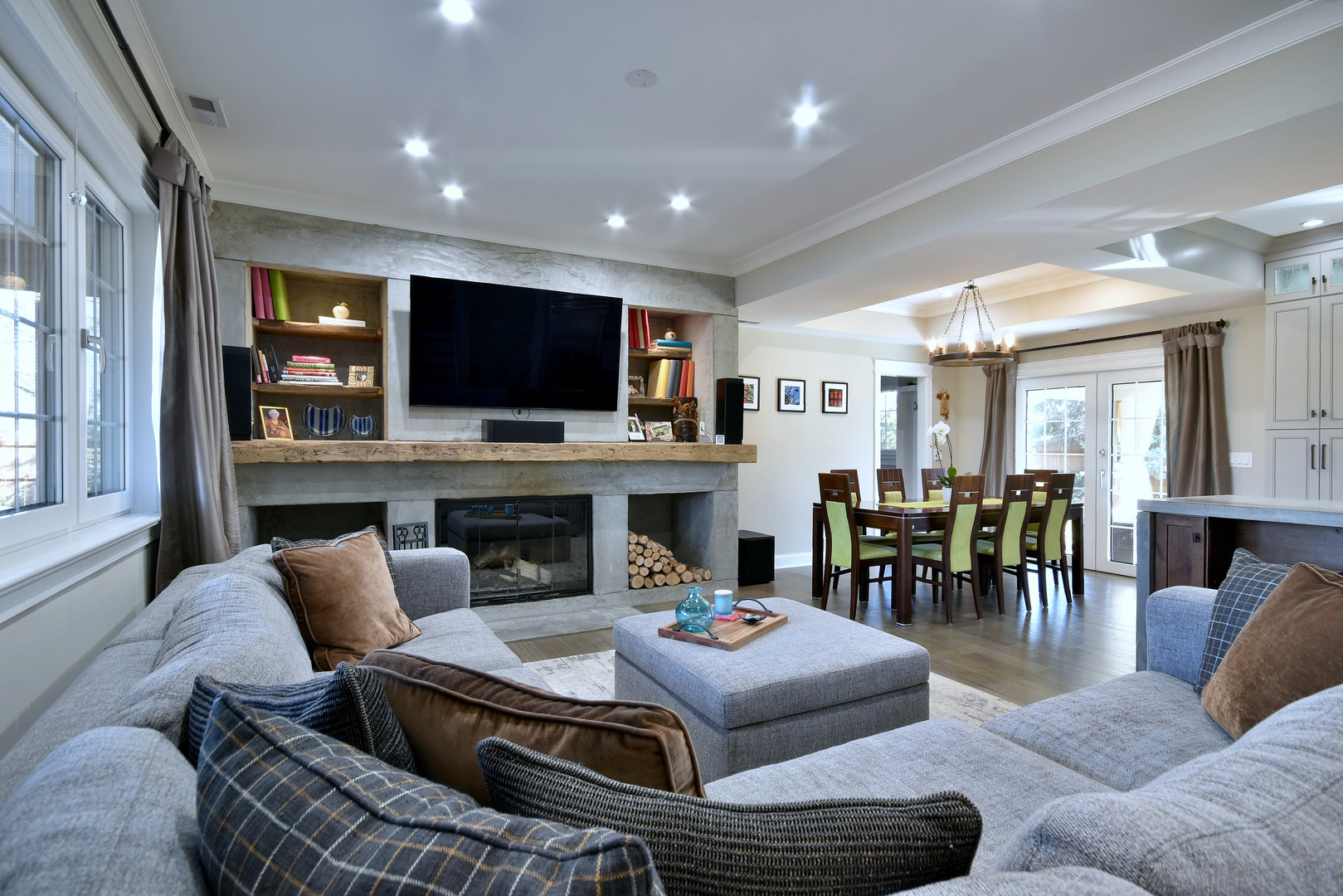1237 Huber Lane Glenview, IL 60025 - Photo 15 of 49 a living room with furniture and a flat screen tv