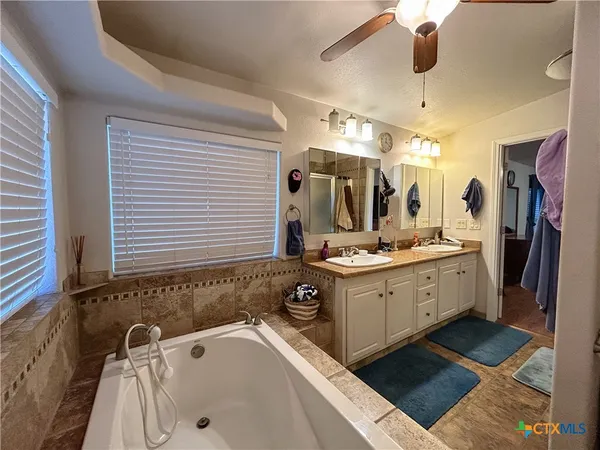 a bathroom with a sink and a bathtub
