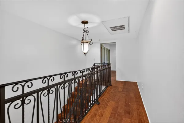 an aerial view of residential building and trees