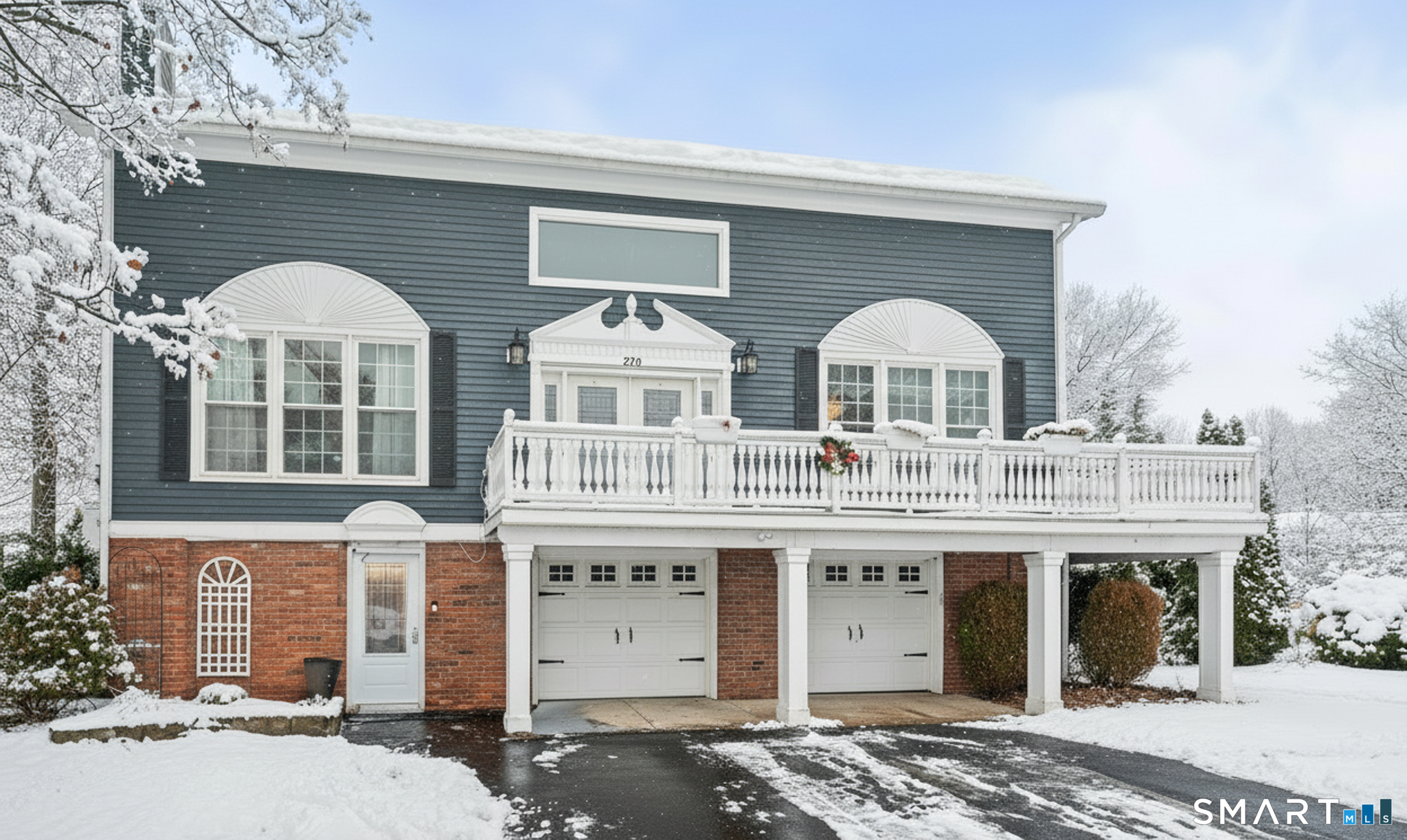 278 Thompsonville Road Suffield, CT 06078 - Photo 2 of 38 a front view of a house with a garden