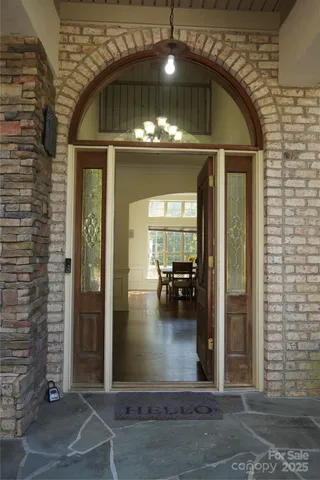 a view of livingroom form hallway