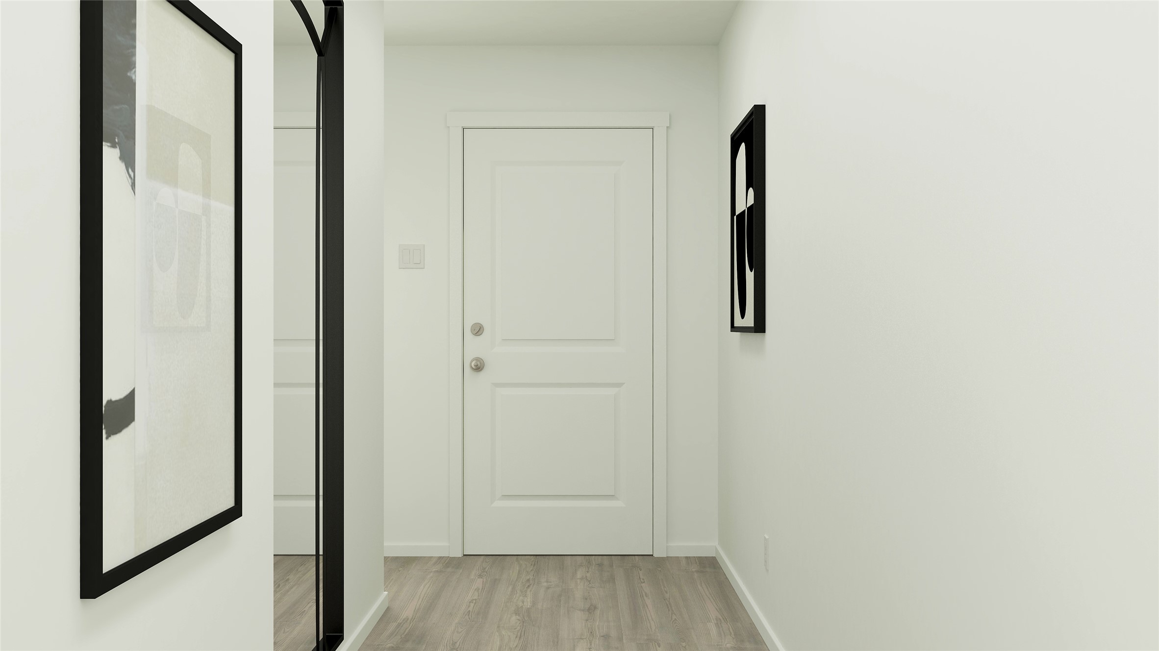465 Paris Street Maxwell, TX 78656 - Photo 17 of 31 a view of a hallway with wooden floor