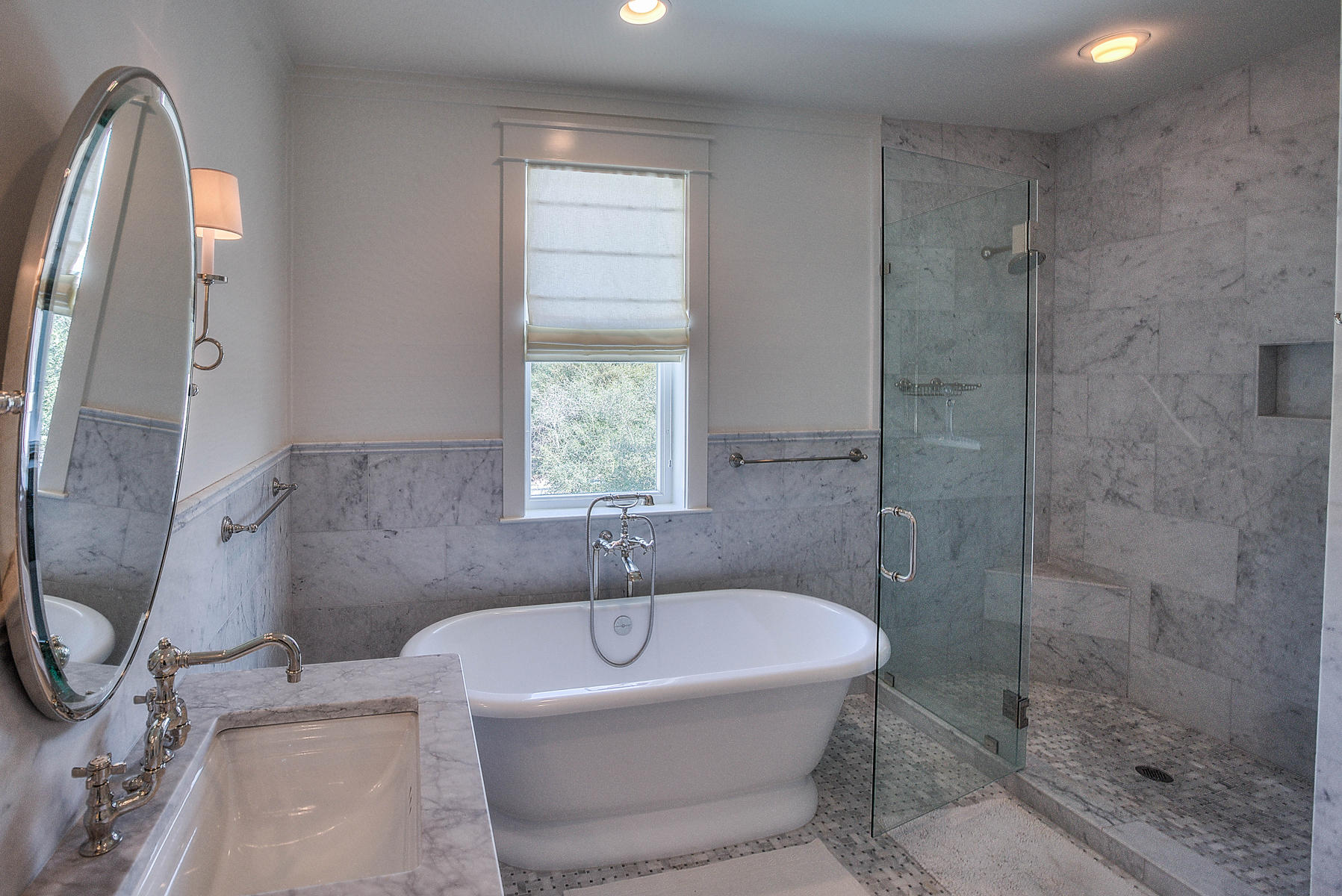 337 Blue Mountain Road Santa Rosa Beach, FL 32459 - Photo 13 of 31 a white bath tub sitting next to a shower