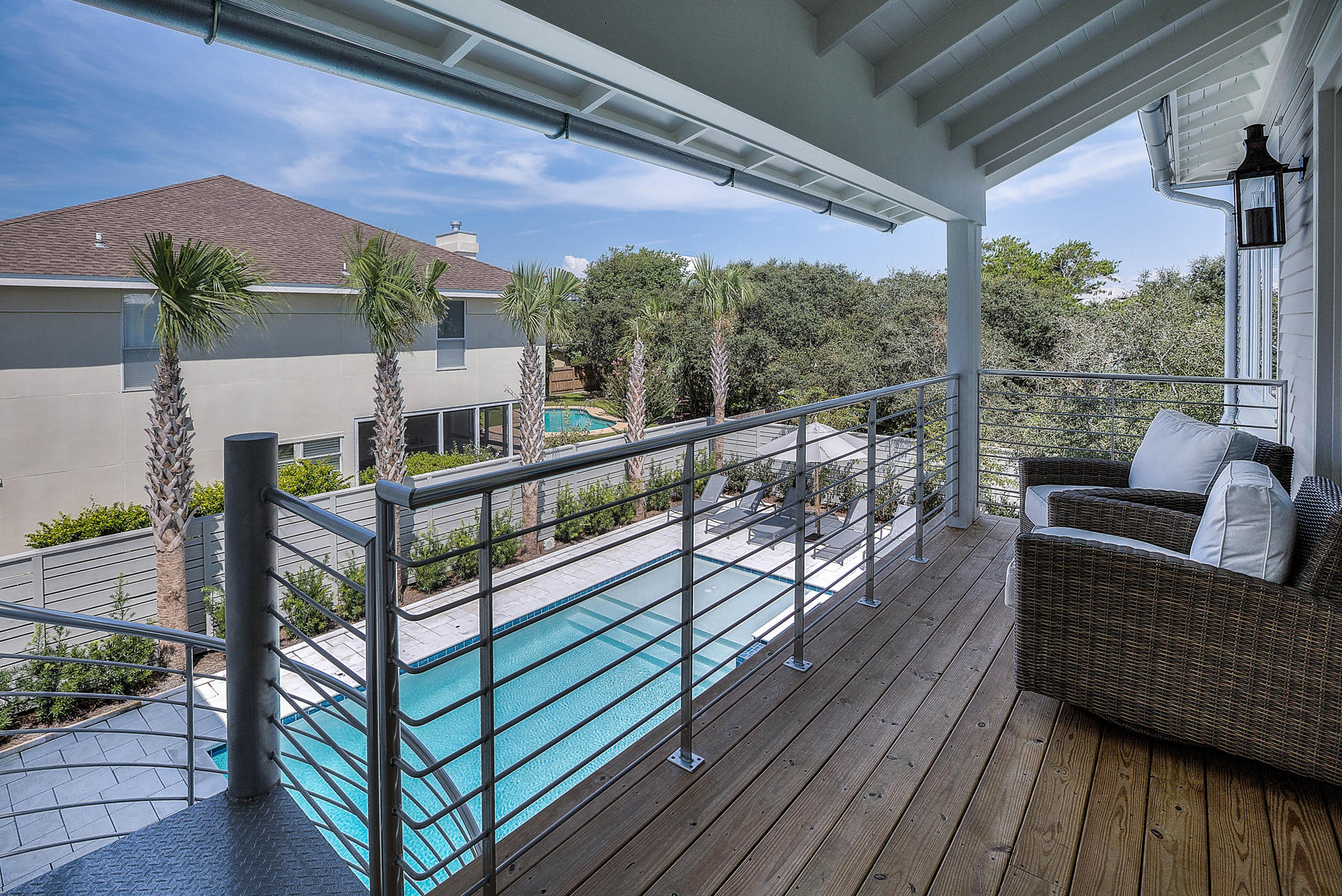 337 Blue Mountain Road Santa Rosa Beach, FL 32459 - Photo 27 of 31 a view of balcony with furniture