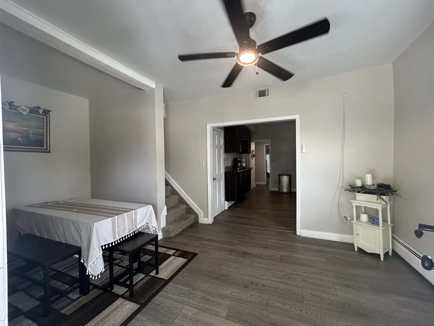 6232 Washington Street Chicago Ridge, IL 60415 - Photo 5 of 33 a view of a hallway with wooden floor and staircase