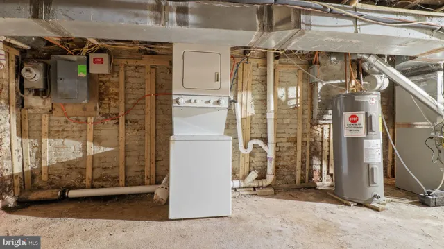 a view of a storage room