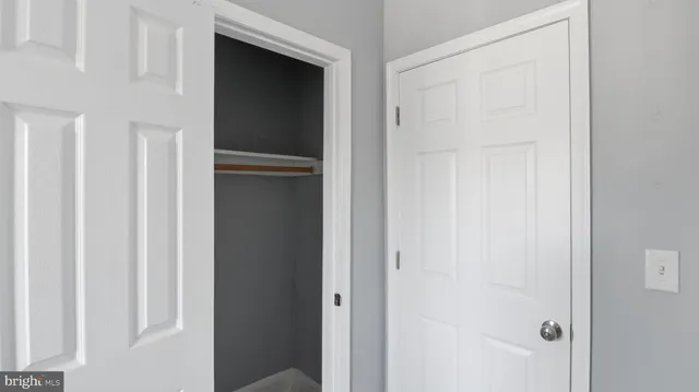 a view of closet area