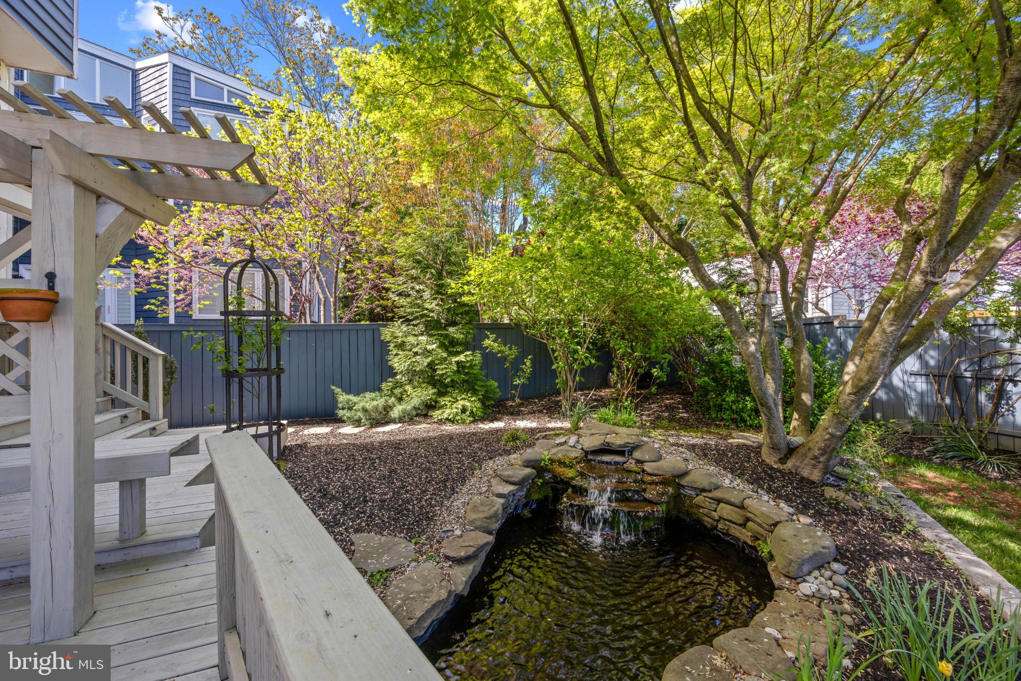 619 Second Street Annapolis, MD 21403 - Photo 35 of 40 Relaxing pond with waterfall
