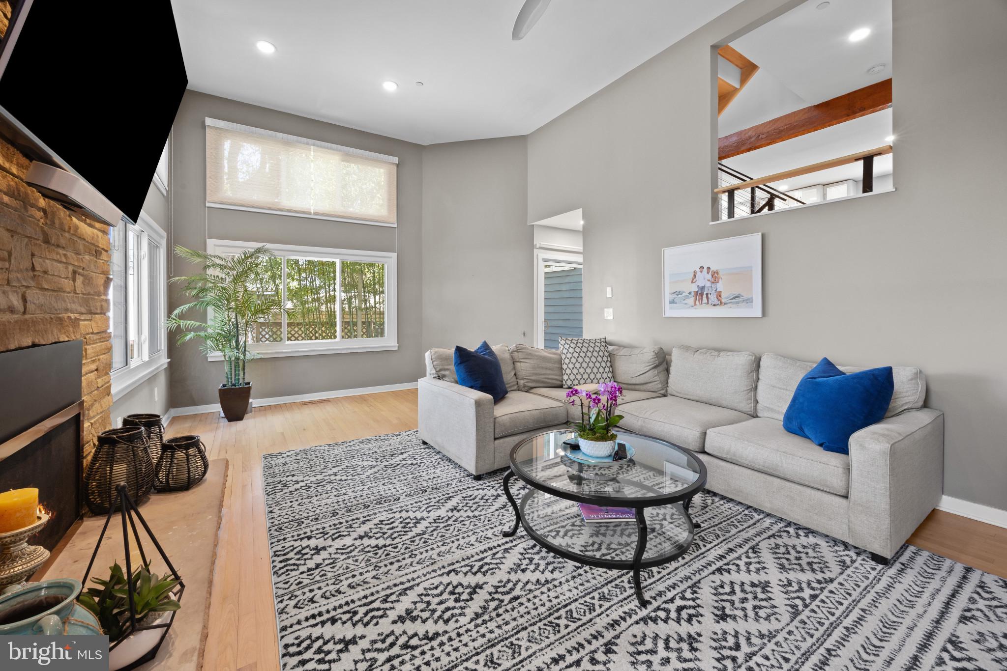 619 Second Street Annapolis, MD 21403 - Photo 7 of 40 Spacious Living room with kitchen level beyond