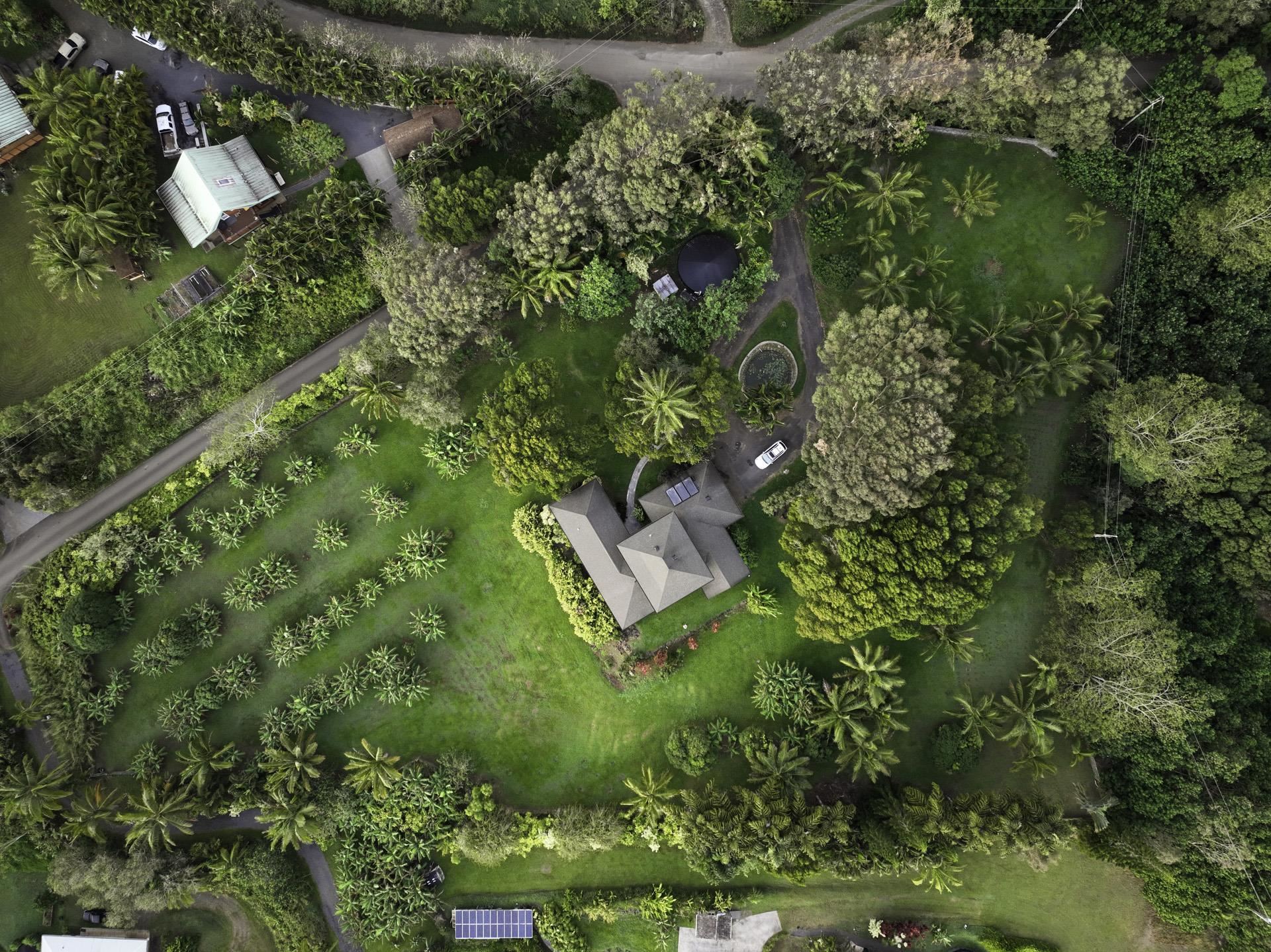 43 West Waipio Road Haiku, HI 96708 - Photo 15 of 44 an aerial view of a house with a yard