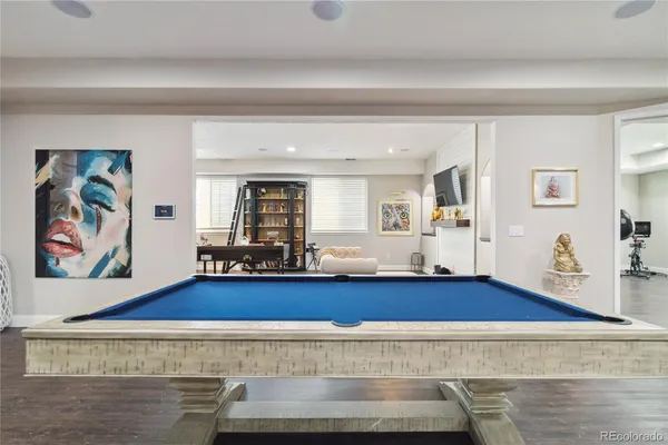a view of livingroom with furniture and wooden floor