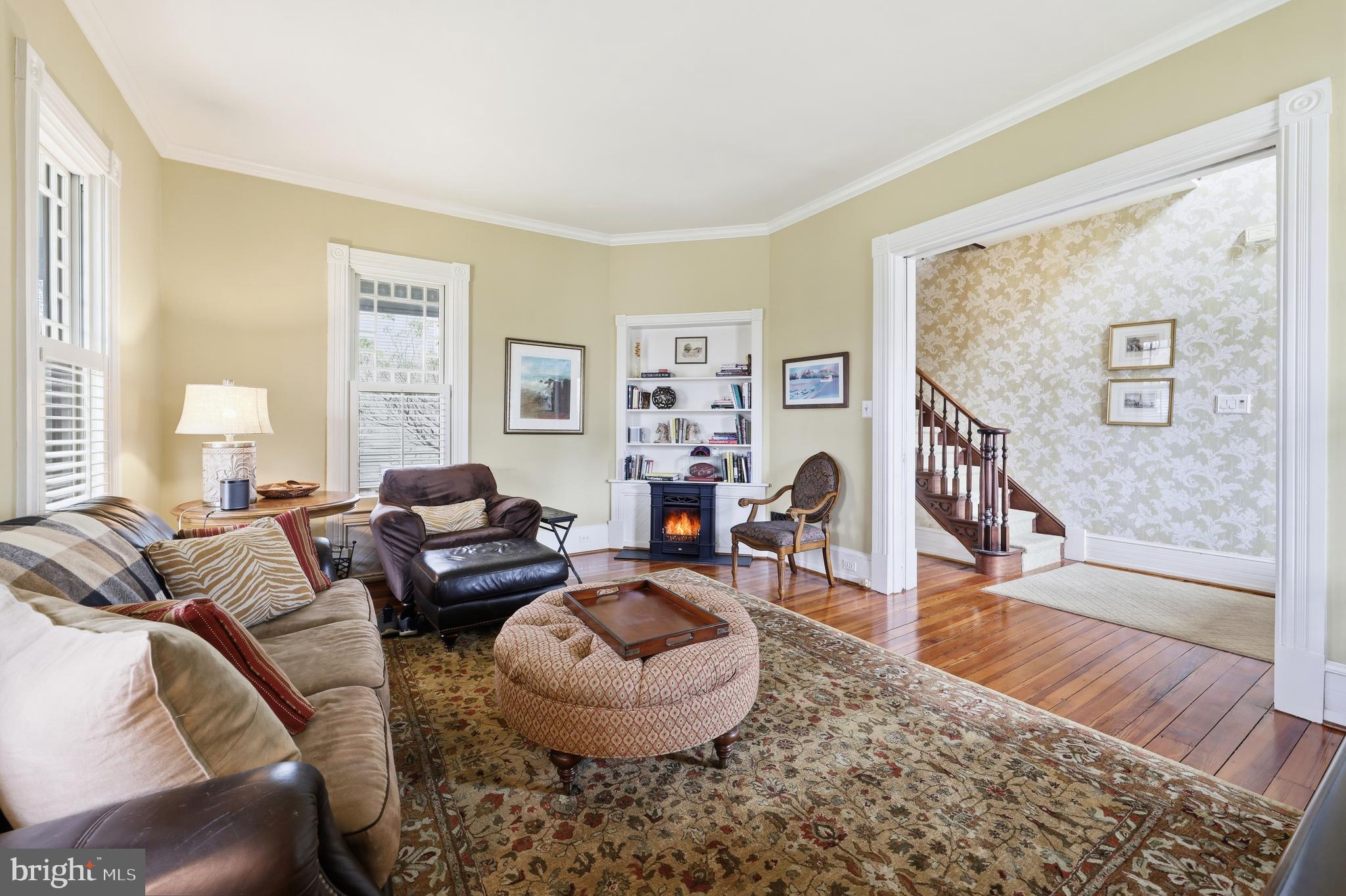 323 Washington Avenue Haddonfield, NJ 08033 - Photo 21 of 57 a living room with furniture and a flat screen tv