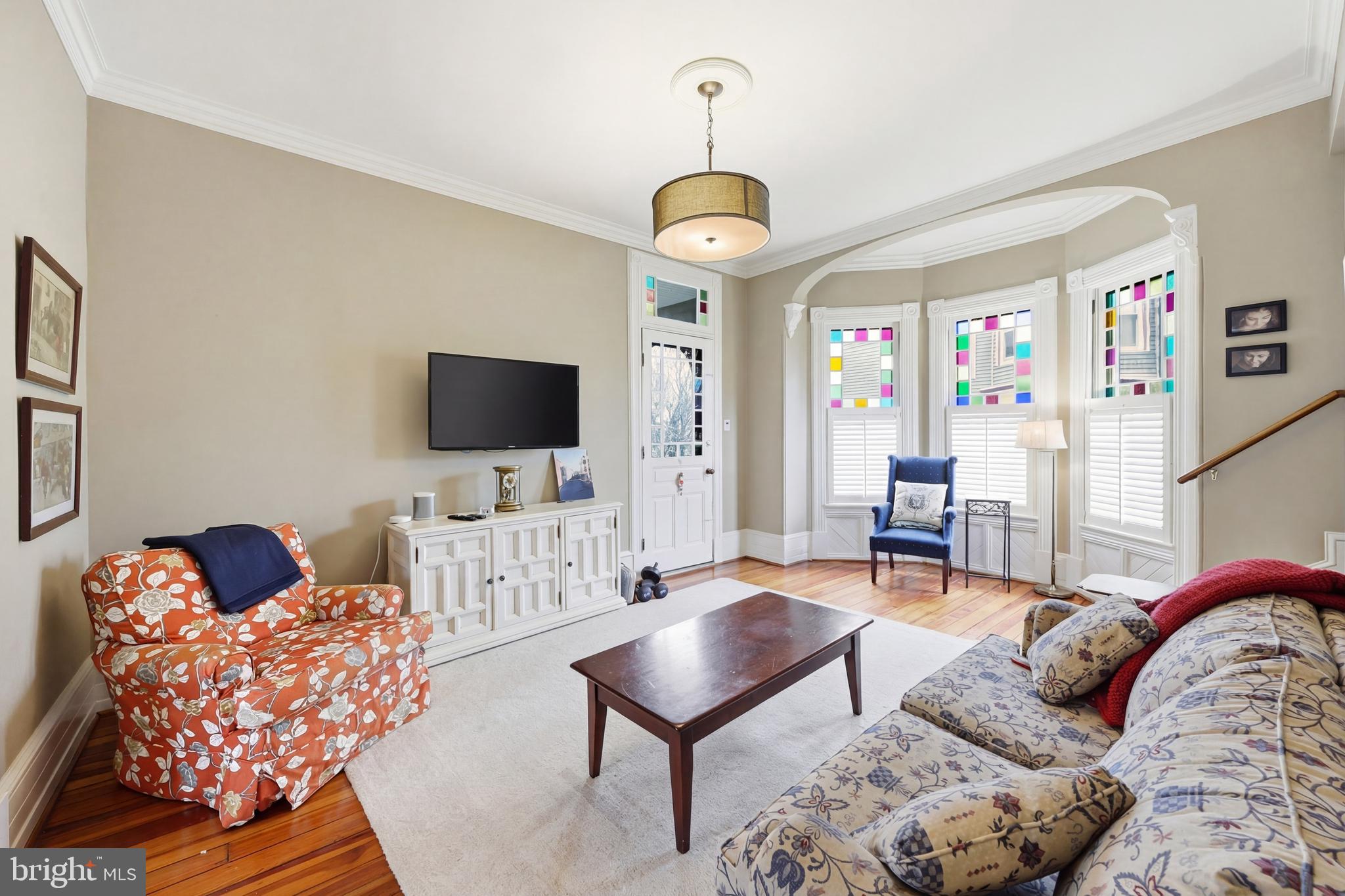 323 Washington Avenue Haddonfield, NJ 08033 - Photo 25 of 57 a living room with furniture and a flat screen tv