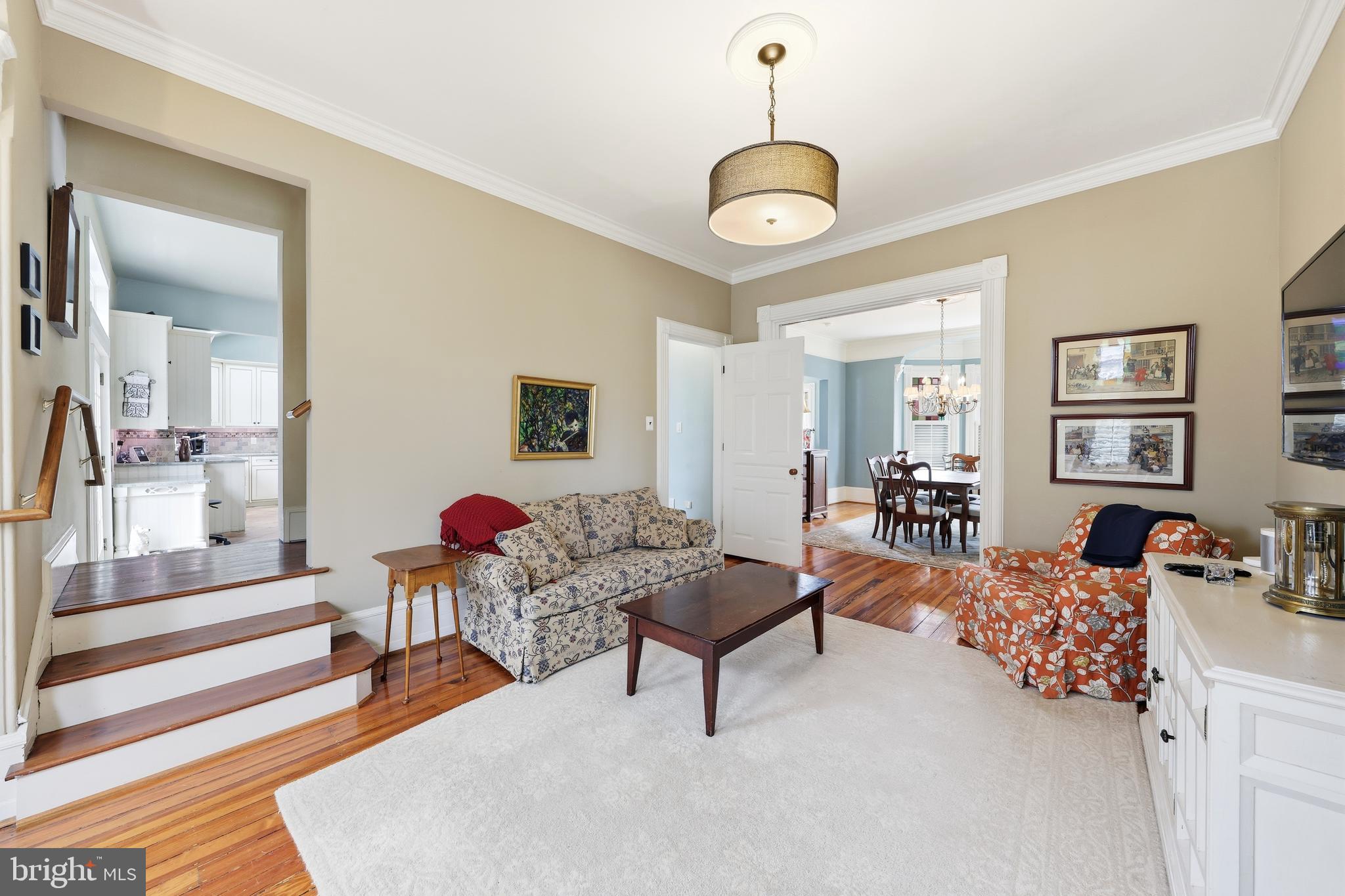 323 Washington Avenue Haddonfield, NJ 08033 - Photo 26 of 57 a living room with furniture and wooden floor