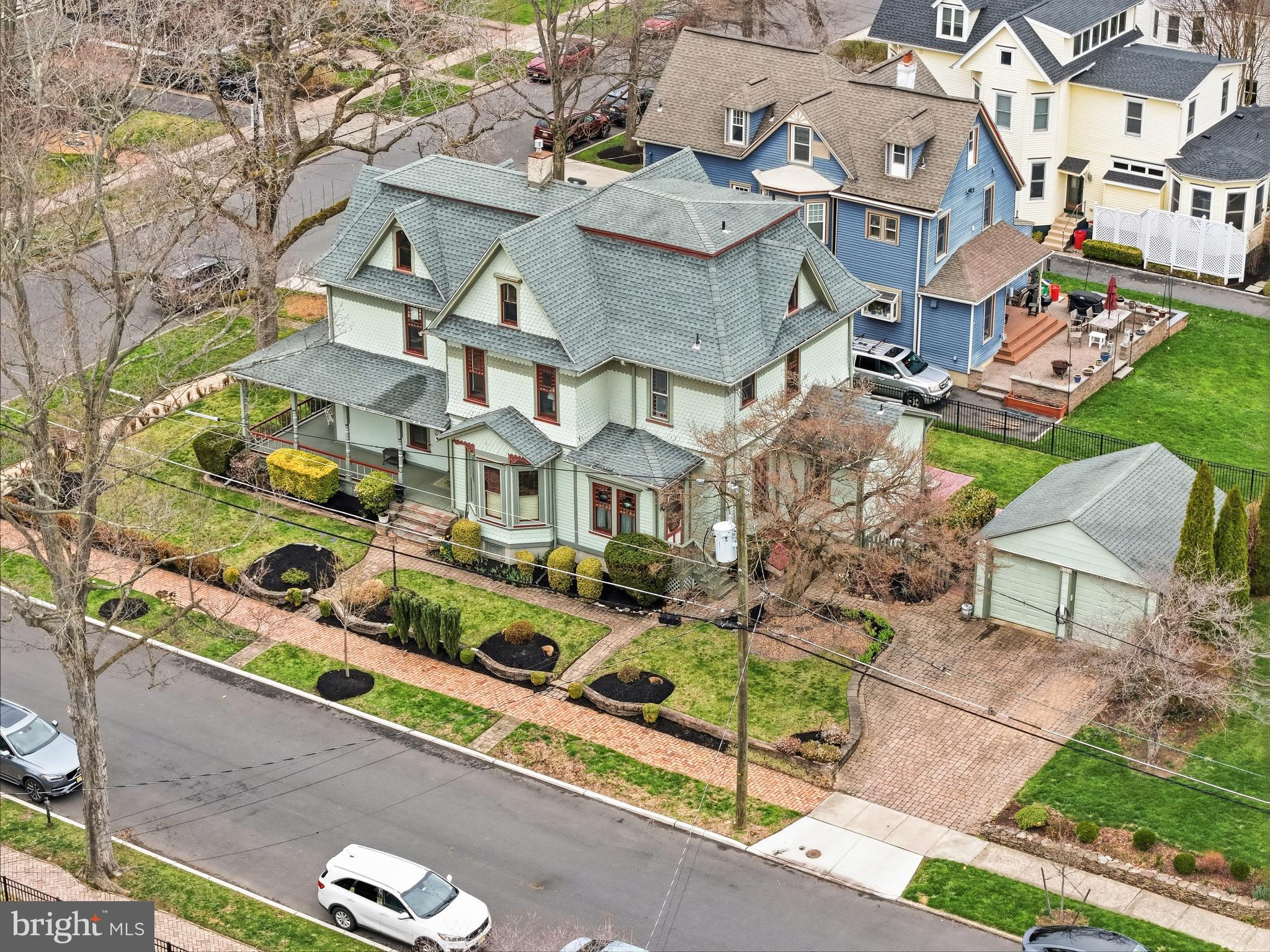 323 Washington Avenue Haddonfield, NJ 08033 - Photo 8 of 57 an aerial view of multiple houses with a yard