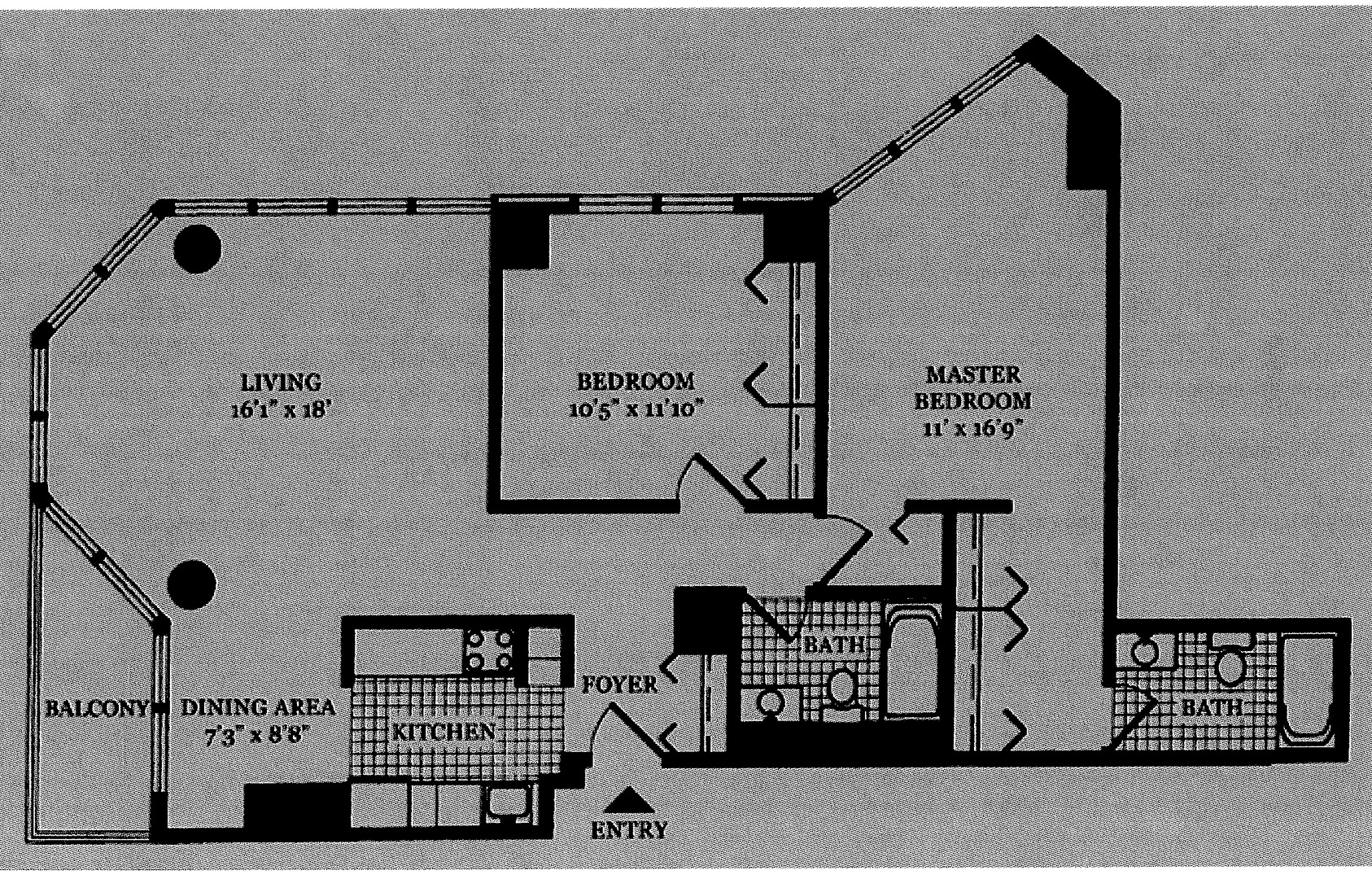 111 West Maple Street, Unit 3201 Chicago, IL 60610 - Photo 24 of 24 two black and white photo of a book