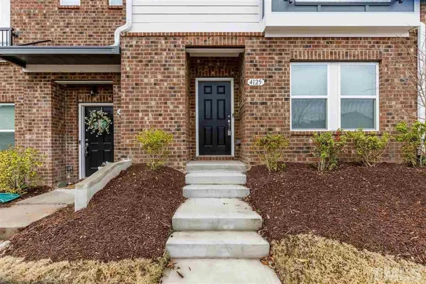 a front view of a house