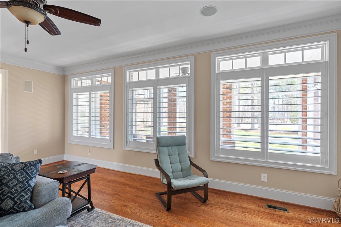 14424 Riverside Drive Ashland, VA 23005 - Photo 12 of 40 Sitting room featuring crown molding, light wood-s