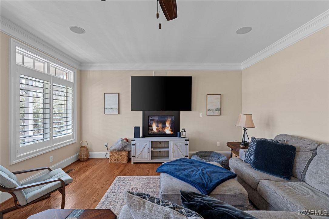 14424 Riverside Drive Ashland, VA 23005 - Photo 13 of 40 Living area featuring ornamental molding, a ceilin