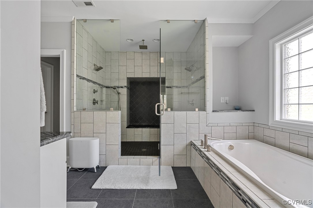 14424 Riverside Drive Ashland, VA 23005 - Photo 30 of 40 Full bath with tiled bath, tile patterned flooring